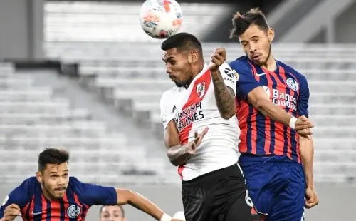 Paulo Díaz ha sido crucial en esta campaña en la que solo han caído tres veces, pero frente a San Lorenzo fue criticado.(Foto: Getty)