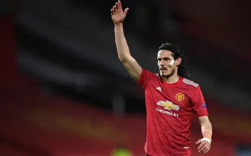 El delantero uruguayo Edinson Cavani lleva tres tantos en tres partidos por los Diablos Rojos en la Europa League. (Foto: Getty)