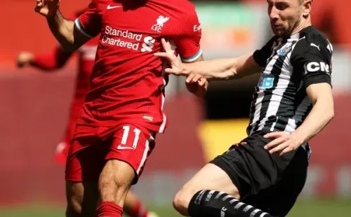 Mohamed Salah es opción para reemplazar a Kylian Mbappé en el PSG. Foto: Getty.