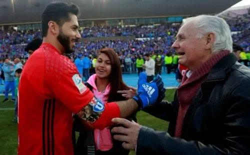 Leonel Sánchez constantemente recibió el apoyo de toda la Universidad de Chile. Foto: Agencia Uno.