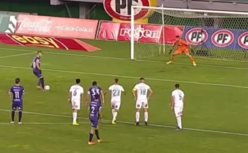 El penal que picó Bryan Taiva a Deportes Temuco (Pantallazo)