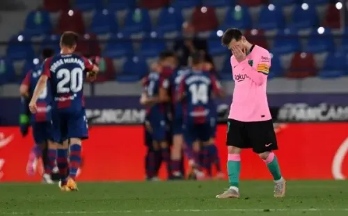 El empate con el Levante los condenó. De haber ganado, estarían a dos puntos del Atlético. (Foto: Getty)