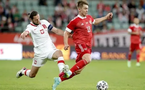 Polonia y Rusia empataron en duelo amistoso.