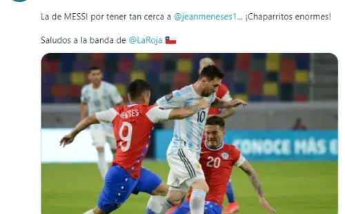 León destaca la suerte de Lio Messi por enfrentar a Jean Meneses.