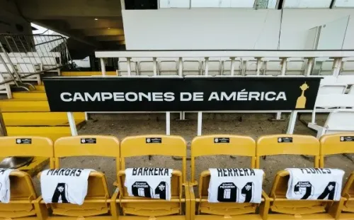 Los jugadores de Colo Colo campeón de Copa Libertadores 91 tienen su asiento vitalicio en el Monumental. Fotos: Guillermo Salazar.