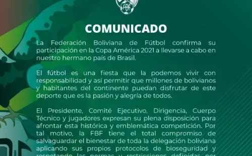 Bolivia llega a Chile confirmada en la Copa América de Brasil.