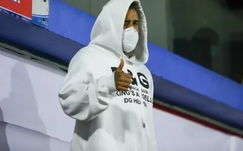 Vidal estuvo en San Carlos acompañando a la Roja frente a Bolivia.
