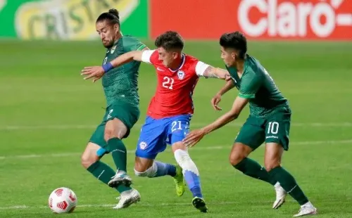 Parra debutó por la Roja en el amistoso ante Bolivia en Rancagua. Foto: Agencia Uno.