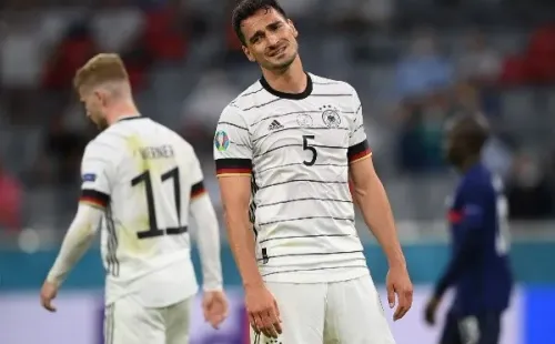 La desazón de Hummels tras caer ante Francia en la Eurocopa. Foto: Getty.