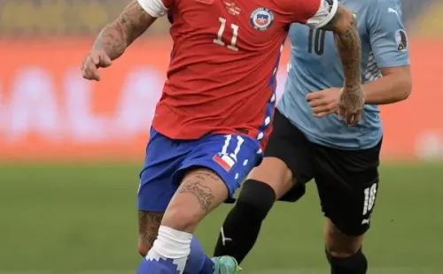 Vargas anotó tras una gran jugada con Brereton. Foto: Copa América.
