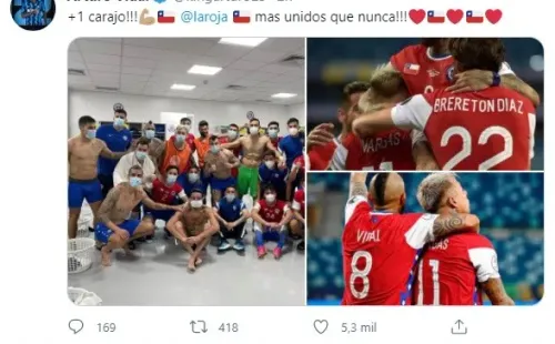 Vidal tras el empate de Chile contra Uruguay.