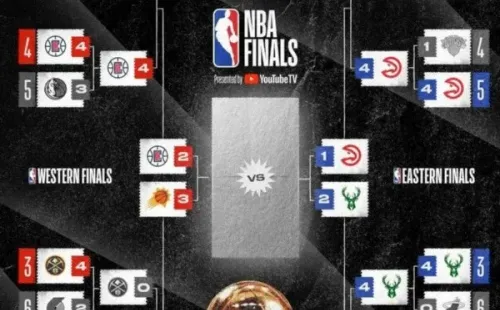 Así van las finales de conferencia al día de hoy, previo al encuentro entre los Hawks y los Bucks. (Foto: NBAlatam)
