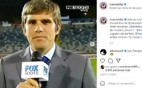 La publicación de Manuel De Tezanos que encontró reacción de Edson Puch.