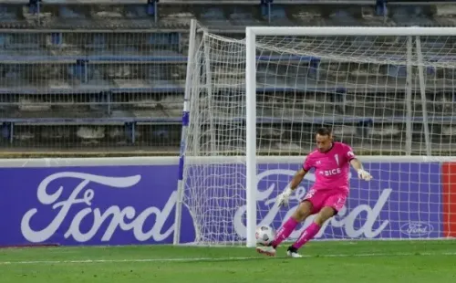 Pérez ya debutó en Copa Libertadores cuando jugó contra Atlético Nacional. Foto: Agencia Uno.
