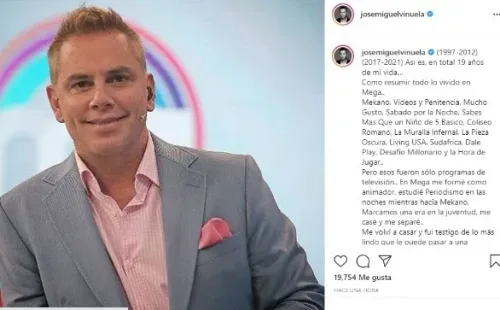 José Miguel Viñuela en Instagram