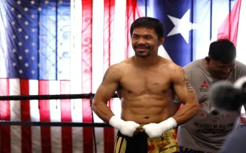 PacMan ya trabaja en su preparación rumbo a la pelea del sábado. (Foto: Getty).