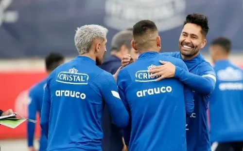 Último entrenamiento de la selección chilena antes de jugar con Brasil (Carlos Parra, ANFP)