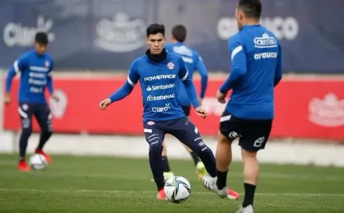 Último entrenamiento de la selección chilena antes de jugar con Brasil (Carlos Parra, ANFP)