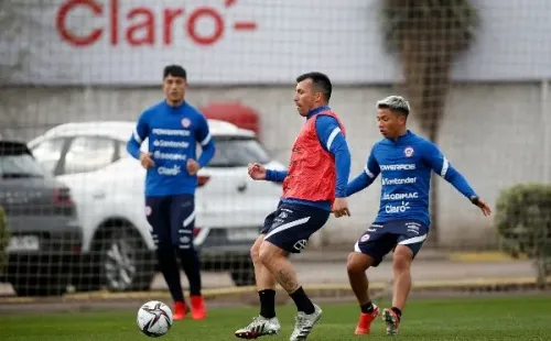 Último entrenamiento de la selección chilena antes de jugar con Brasil (Carlos Parra, ANFP)