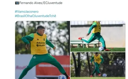 Nicolás Castillo se prepara para debutar en la Seria A de Brasil.