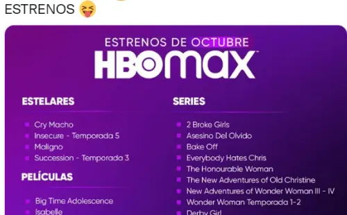 HBO Max en Twitter