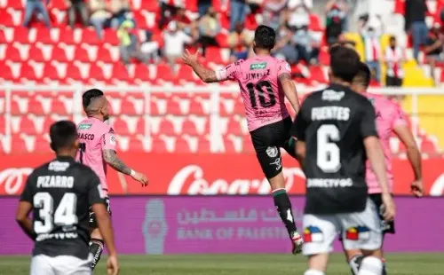 Jiménez, de 37 años, le anotó un gol a Colo Colo durante este torneo. Foto: Agencia Uno
