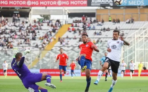 Colo Colo masculino jugó ante la Sub 20 de Chile en la Noche Alba 2020. Foto: Agencia Uno.