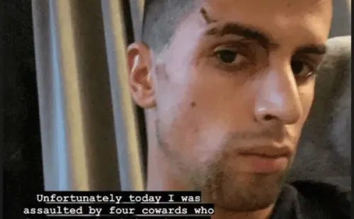 Cancelo muestra la herida que sufrió y dejó un potente mensaje en sus redes sociales. (Instagram)