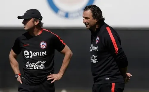 Manuel Suárez y Pizzi en la selección chilena.