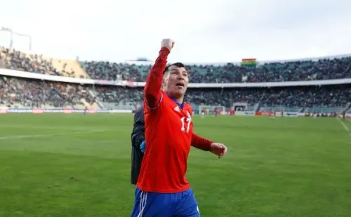 Gary celebra el triunfo de Chile en Bolivia (ANFP)