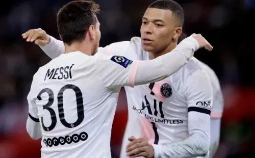 Messi y Mbappé fueron dinamita ante el Lille (Getty)