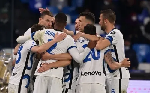 La celebración del empate del Inter. Foto: @Inter_es