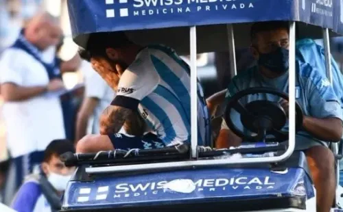 Mena era figura de Racing hasta que salió lesionado (Foto: Getty)