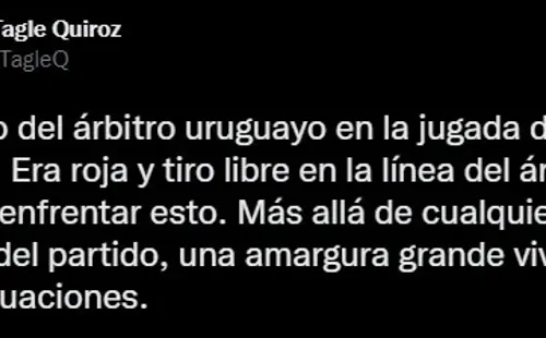 El descargo de Juan Tagle tras la derrota de la UC contra Talleres en Copa Libertadores.