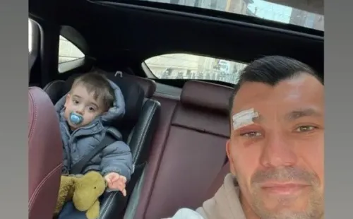 La fotografía que muestra cómo avanza la recuperación de Medel.