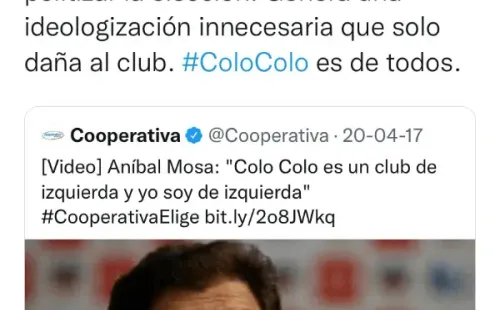 Mensajes de Fernando Arab contra Aníbal Mosa.