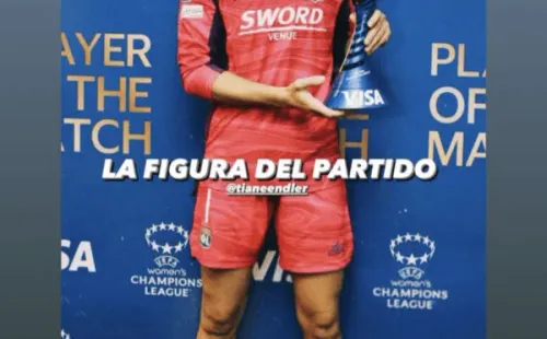 Tiane fue la jugadora del partido en la revancha de la semifinal de vuelta de Champions League Femenina.
