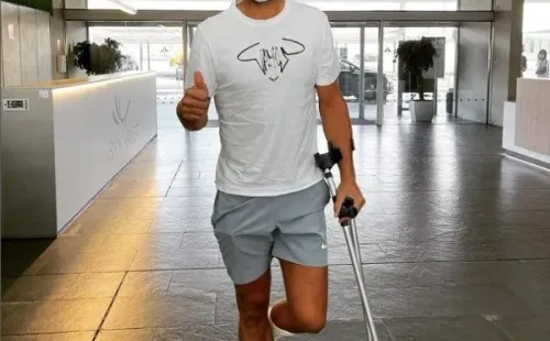 Rafael Nadal pasó buena parte del 2021 en muletas