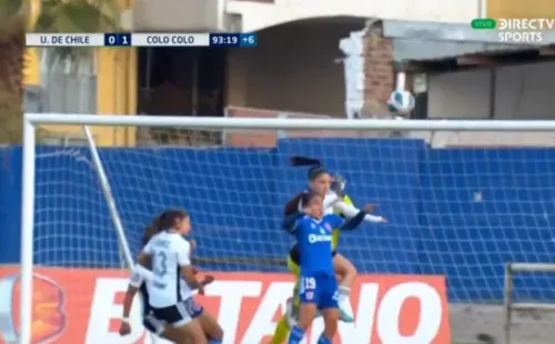 La acción que dejó muy complicada a Javiera Grez en el superclásico femenino entre Colo Colo y la U.