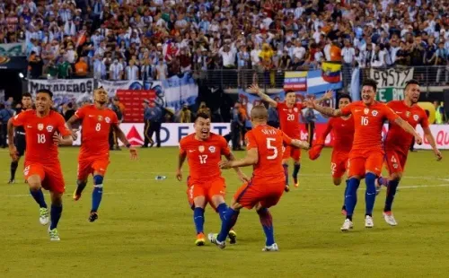 La Roja campeona de la Copa América Centenario. Tévez estaba seguro que la ganaba Argentina. (Foto: Agencia UNO)