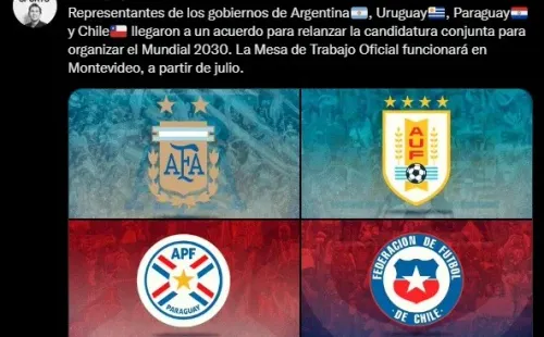 Varsky y la candidatura conjunta de Chile, Argentina, Uruguay y Paraguay para la Copa del Mundo 2030.