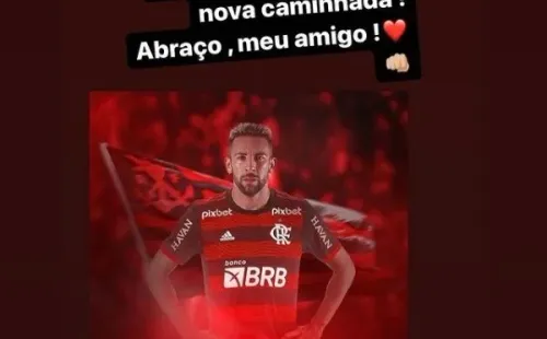 Las dedicatorias de los jugadores de Flamengo al Huaso Isla.