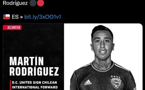 Oficial: Martín Rodríguez va por el sueño americano y es nuevo jugador del DC United de la MLS.