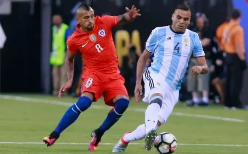 Vidal en la final de la Copa América Centenario (Foto: Agencia Uno)