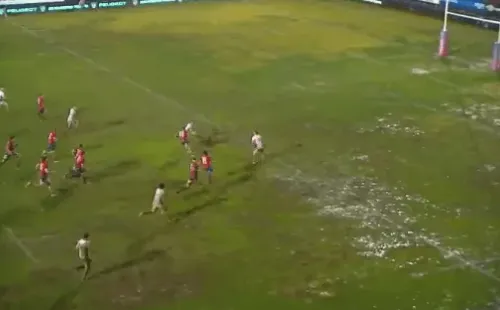 Así quedó el estadio Santa Laura tras el duelo de rugby entre Chile y Estados Unidos.