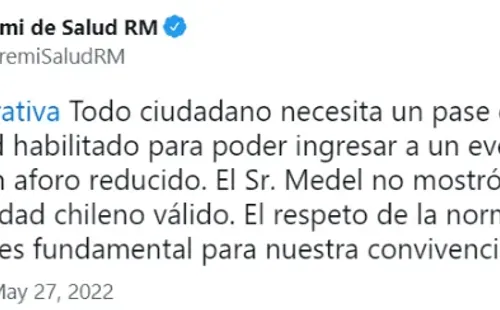 La respuesta de la Seremi de Salud, en su momento.