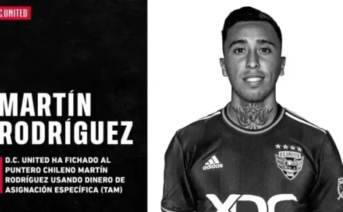 Martín Rodríguez ya fue anunciado como nuevo jugador del DC United de la MLS hace unas semanas.