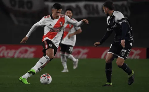 Pablo Solari tuvo sus primeros 28′ con la camiseta de River Plate.