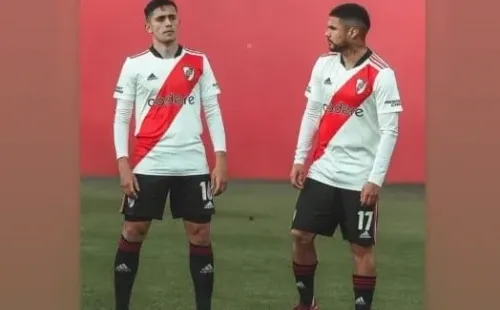 Paulo Díaz y Pablo Solari con sus nuevos apodos: “Turron” y “Pibe Cantina”, respectivamente.