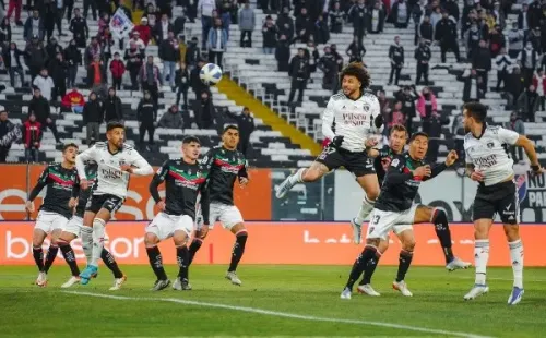 Falcón tuvo un entrevero con Farías de Palestino (Foto: Guille Salazar)